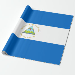Flagge Nicaraguas Geschenkpapier