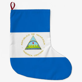 Flagge Nicaraguas Großer Weihnachtsstrumpf