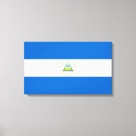 Flagge Nicaraguas Leinwanddruck