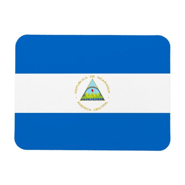 Flagge Nicaraguas Magnet (Horizontal)