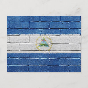 Flagge Nicaraguas Postkarte