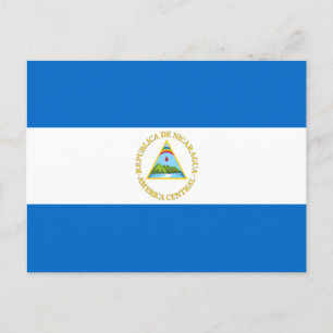 Flagge Nicaraguas Postkarte