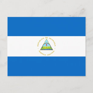 Flagge Nicaraguas Postkarte