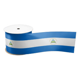 Flagge Nicaraguas Satinband