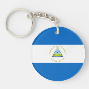 Flagge Nicaraguas Schlüsselanhänger