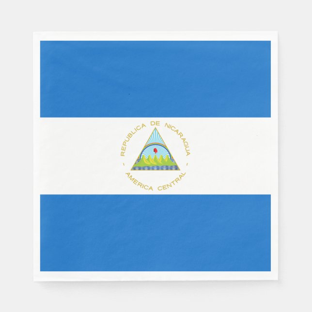 Flagge Nicaraguas Serviette (Vorderseite)