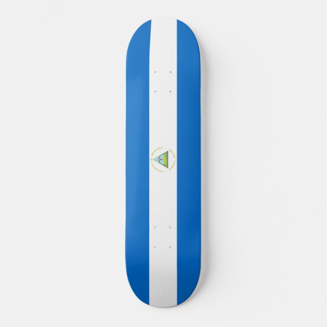 Flagge Nicaraguas Skateboard (Vorderseite)