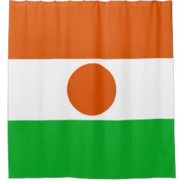 Flagge Niger (afrikanisches Land) Duschvorhang
