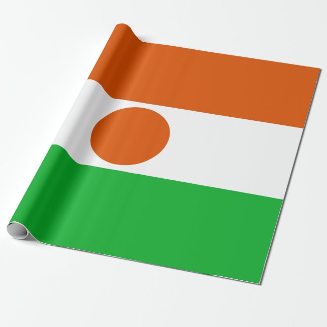 Flagge Niger (afrikanisches Land) Geschenkpapier (Ungerollt)