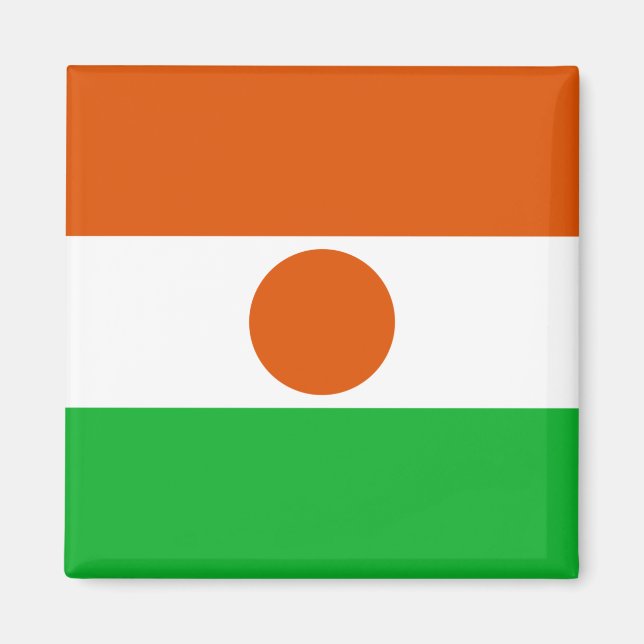 Flagge Niger (afrikanisches Land) Magnet (Vorne)
