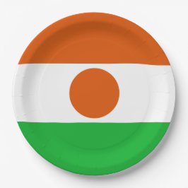 Flagge Niger (afrikanisches Land) Pappteller