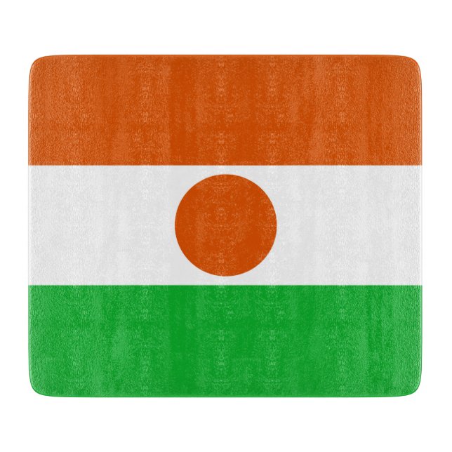 Flagge Niger (afrikanisches Land) Schneidebrett (Vorderseite)