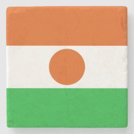 Flagge Niger (afrikanisches Land) Steinuntersetzer
