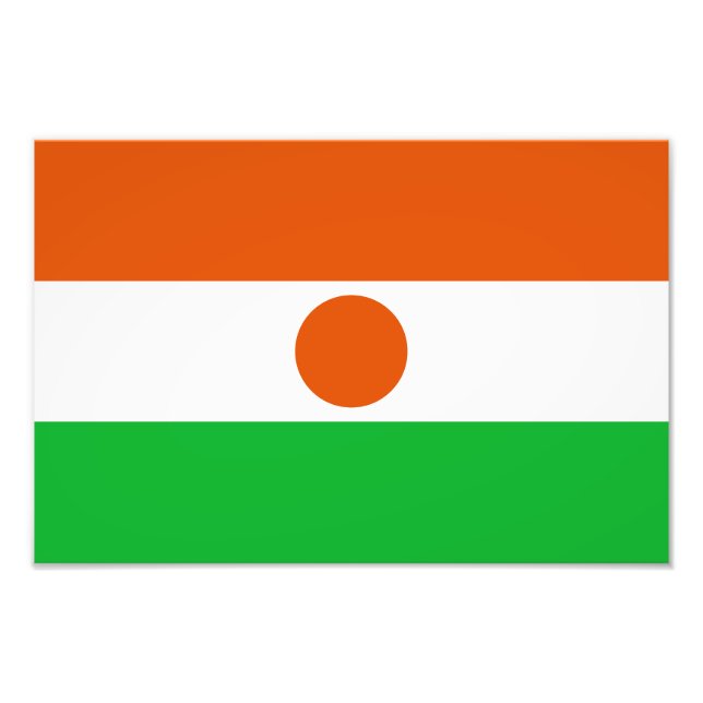 Flagge Niger Fotodruck (Vorne)