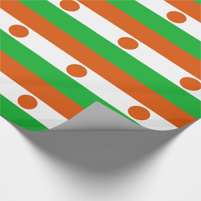 Flagge Niger Geschenkpapier (Ecke)
