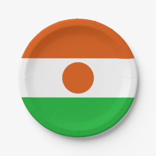 Flagge Niger Pappteller