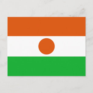 Flagge Niger Postkarte