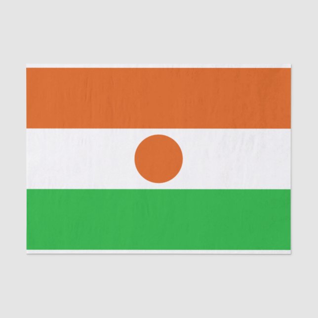 Flagge Niger Seidenpapier (Vorderseite)