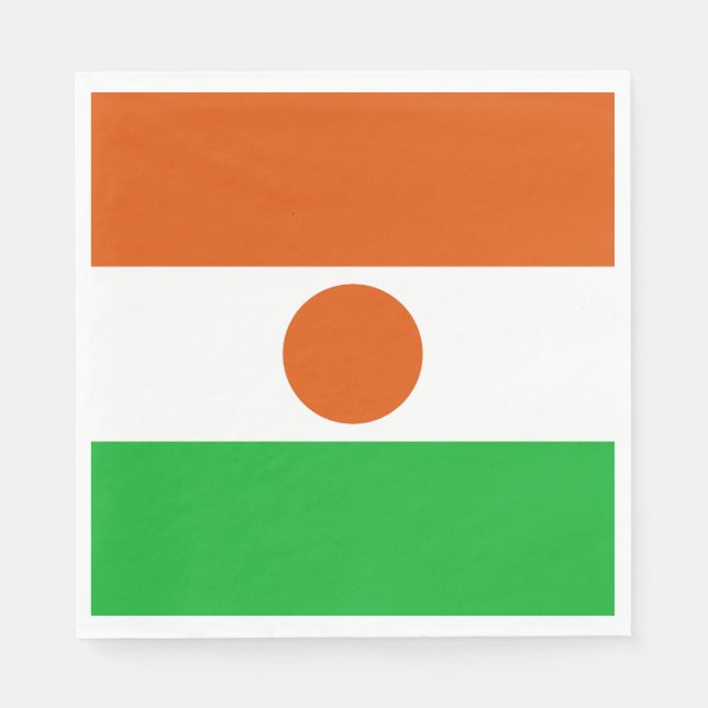Flagge Niger Serviette (Vorderseite)