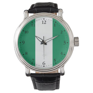 Flagge Nigerias Armbanduhr