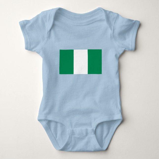 Flagge Nigerias Baby Strampler (Vorderseite)