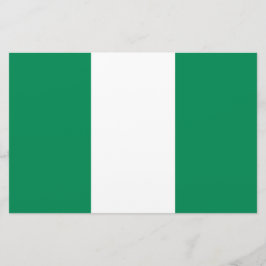 Flagge Nigerias Briefpapier