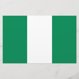 Flagge Nigerias Briefpapier