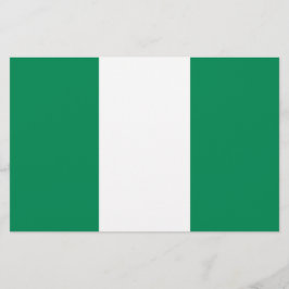 Flagge Nigerias Briefpapier