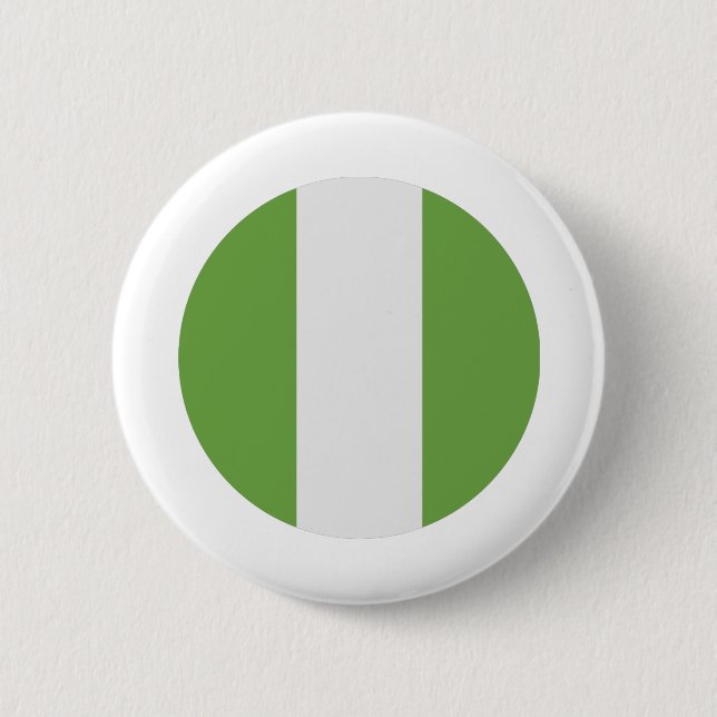 Flagge Nigerias Button (Vorderseite)