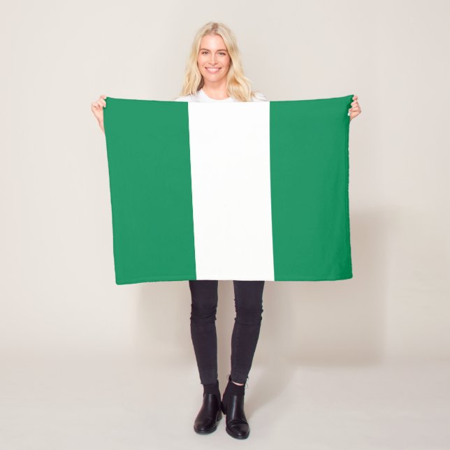 Flagge Nigerias Fleecedecke (Beispiel)