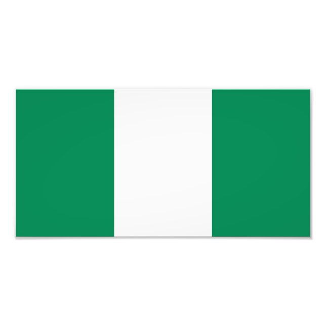 Flagge Nigerias Fotodruck (Vorne)