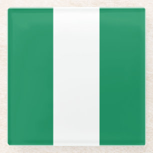 Flagge Nigerias Glasuntersetzer