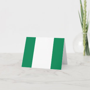 Flagge Nigerias Karte