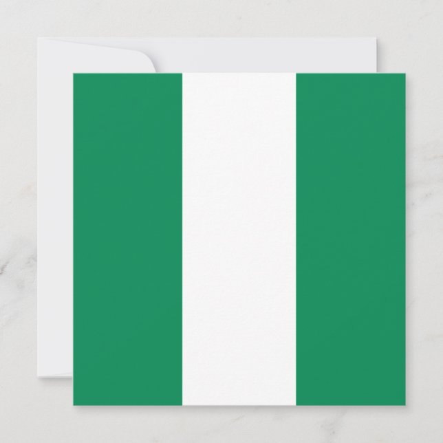 Flagge Nigerias Karte (Vorderseite)