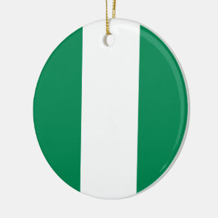 Flagge Nigerias Keramik Ornament
