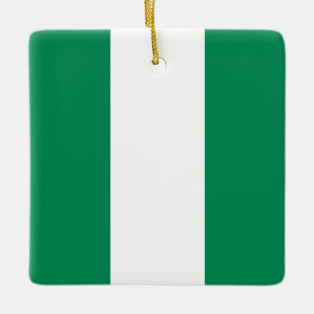 Flagge Nigerias Keramikornament (Vorderseite)