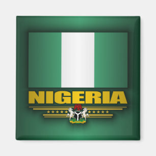 Flagge Nigerias Magnet