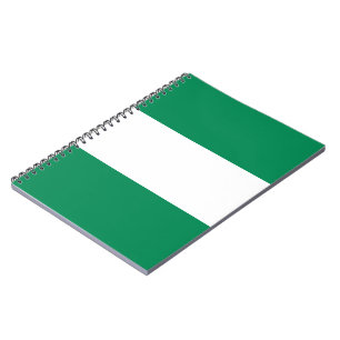 Flagge Nigerias Notizblock