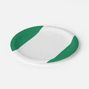 Flagge Nigerias Pappteller