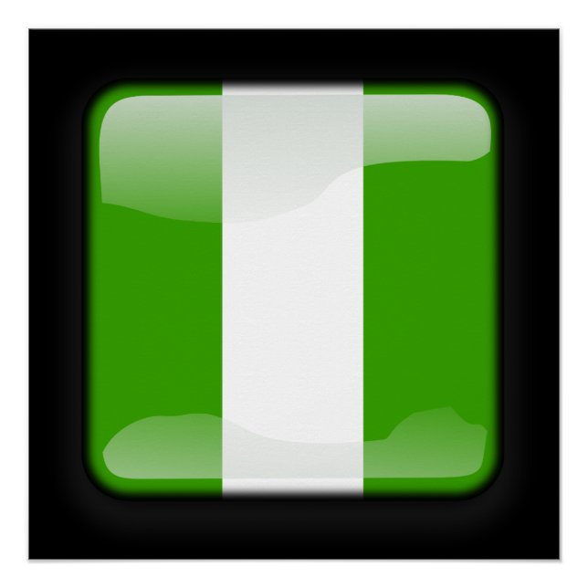 Flagge Nigerias Poster (Vorderseite)
