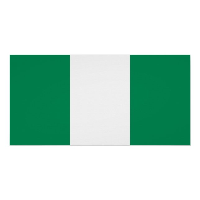Flagge Nigerias Poster (Vorderseite)