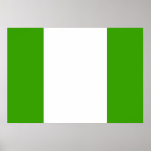 Flagge Nigerias Poster