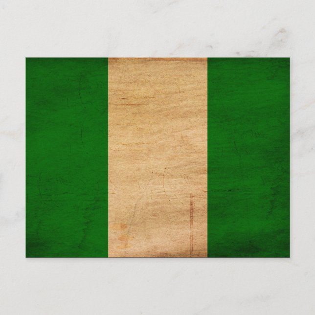 Flagge Nigerias Postkarte (Vorderseite)