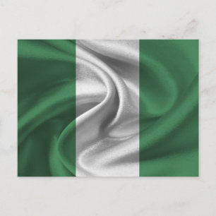 Flagge Nigerias Postkarte