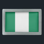 Flagge Nigerias Rechteckige Gürtelschnalle<br><div class="desc">Flagge Nigerias</div>