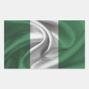 Flagge Nigerias Rechteckiger Aufkleber