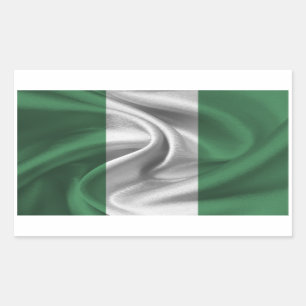 Flagge Nigerias Rechteckiger Aufkleber