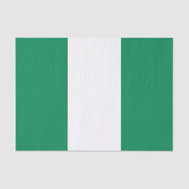 Flagge Nigerias Seidenpapier (Vorderseite)