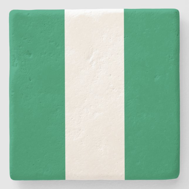 Flagge Nigerias Steinuntersetzer (Vorderseite)