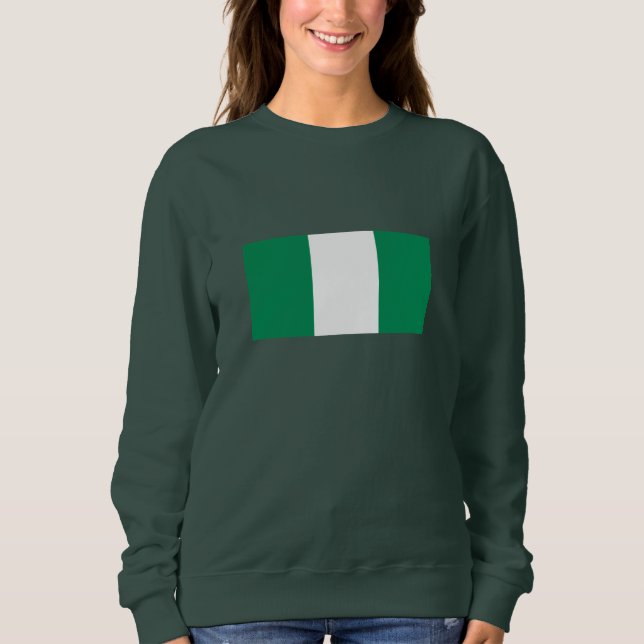 Flagge Nigerias Sweatshirt (Vorderseite)